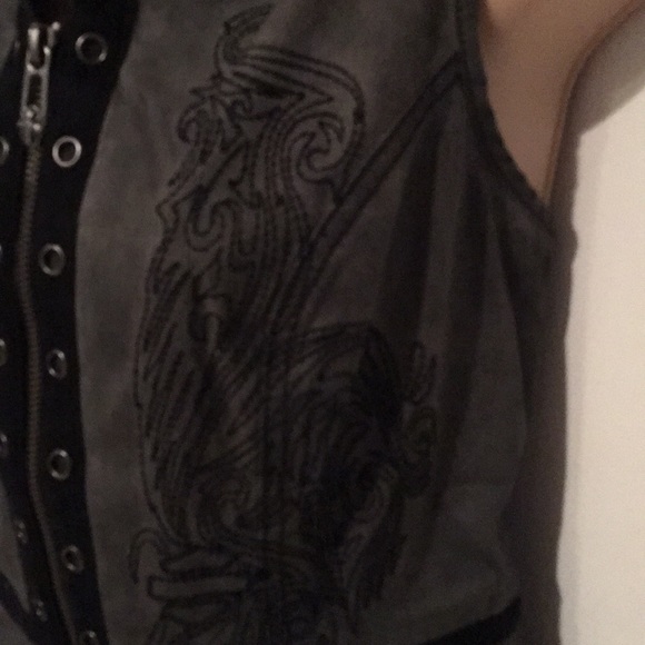 NWT Genuine Harley Davidson Denim Corset Vest - Picture 3 of 6